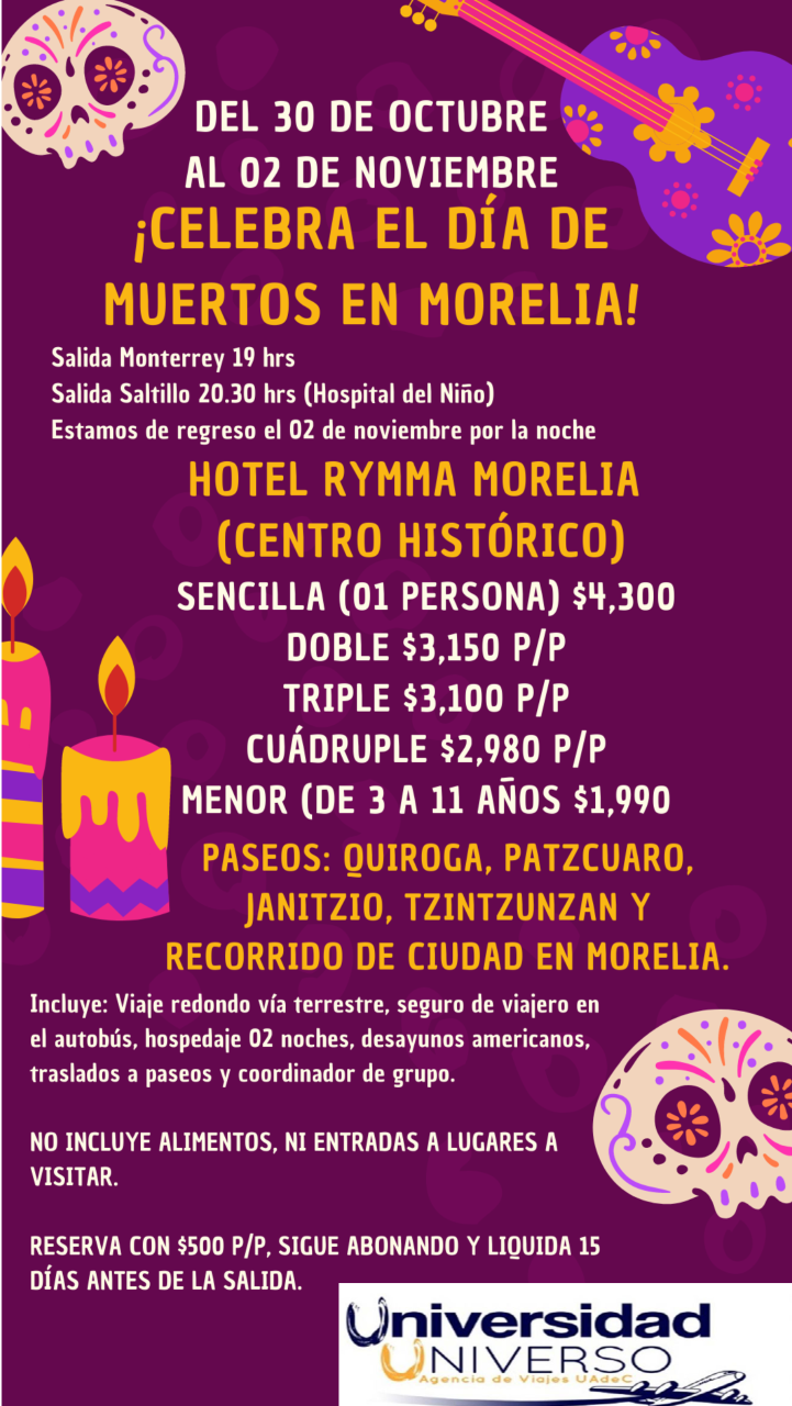 MORELIA MICHOACAN DEL 30 OCTUBRE AL 2 DE NOVIEMBRE 2021min UAdeC