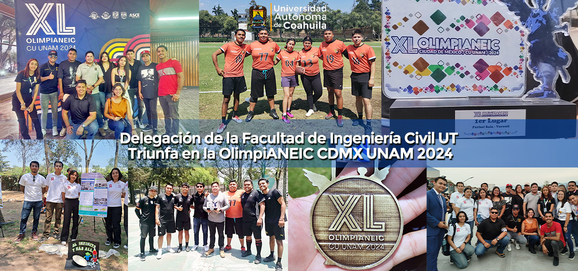 Slider Delegación de la Facultad de Ingeniería Civil UT Triunfa en la OlimpiANEIC CDMX UNAM 2024