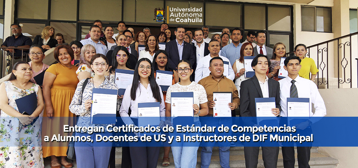 Slider Entregan Certificados de Estándar de Competencias a Alumnos, docentes de US y a instructores de DIF Municipal