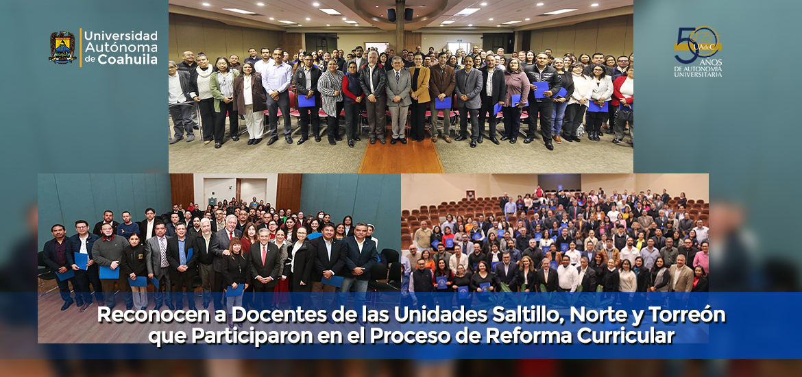 Slider Reconocimientos a Docentes Reforma Curricular UAdeC