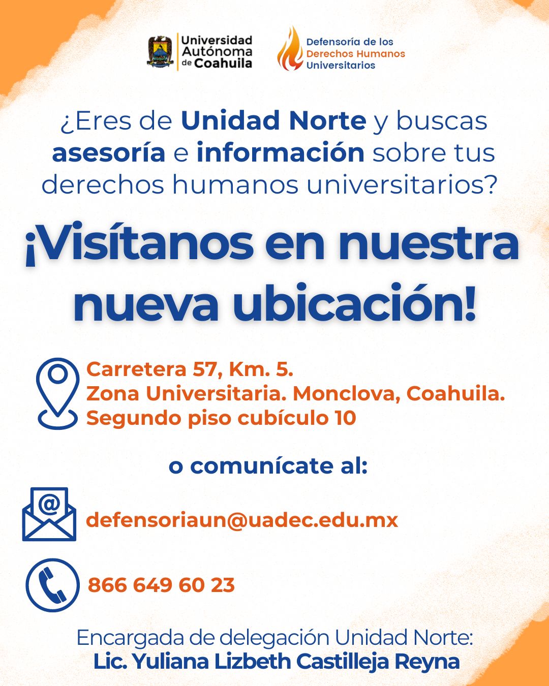 ¡Ya contamos con oficina en la Unidad Norte!