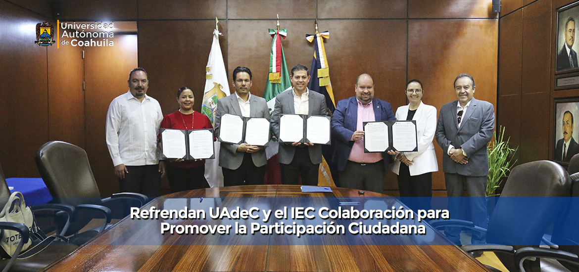 Slider Refrendan UAdeC y el IEC Colaboración para Promover la Participación Ciudadana